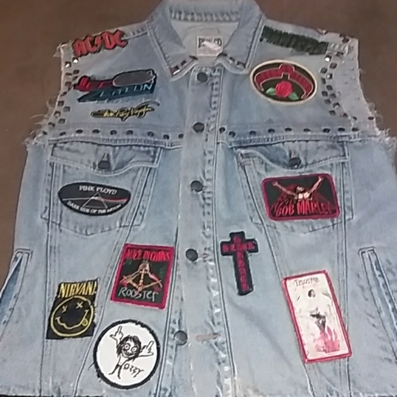 custom jean vest